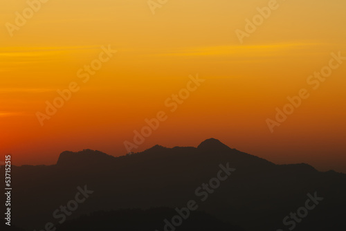 Background of colorful sky concept: Dramatic sunset with twilight color sky and clouds © ND STOCK