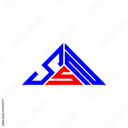 SSN letter logo creative design with vector graphic, SSN simple and modern logo in triangle shape. photo