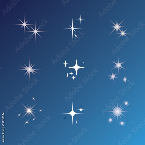 반짝이는 빛 번짐 - A