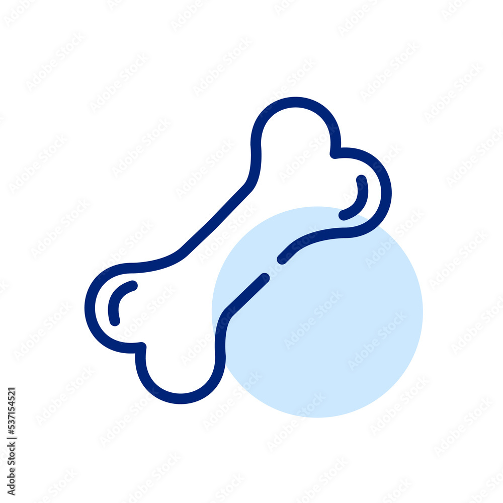 Bone icon. Pixel perfect, editable stroke line Bone icon. Pixel perfect, editable stroke line