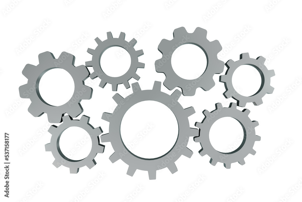 Cogwheels in the machinery and teamwork concept - 3d rendering Cogwheels in the machinery and teamwork concept - 3d rendering