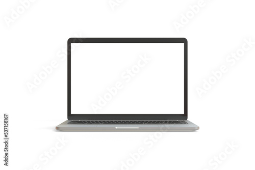 laptop isolated on white background