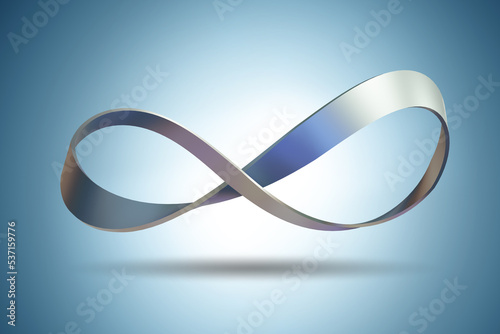 Endless loop shape - 3d rendering