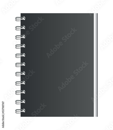 gray notebook mock up