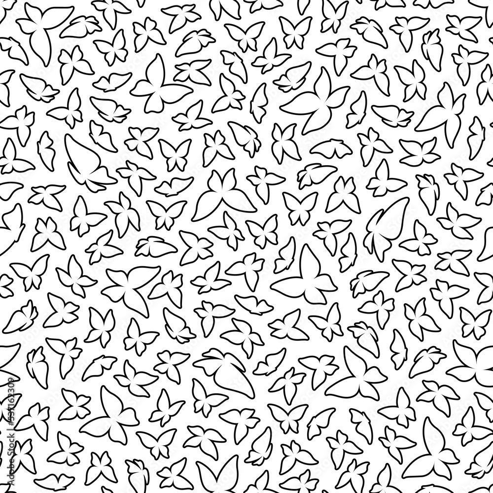 Simple and beautiful butterfly seamless pattern, Simple and beautiful butterfly seamless pattern,