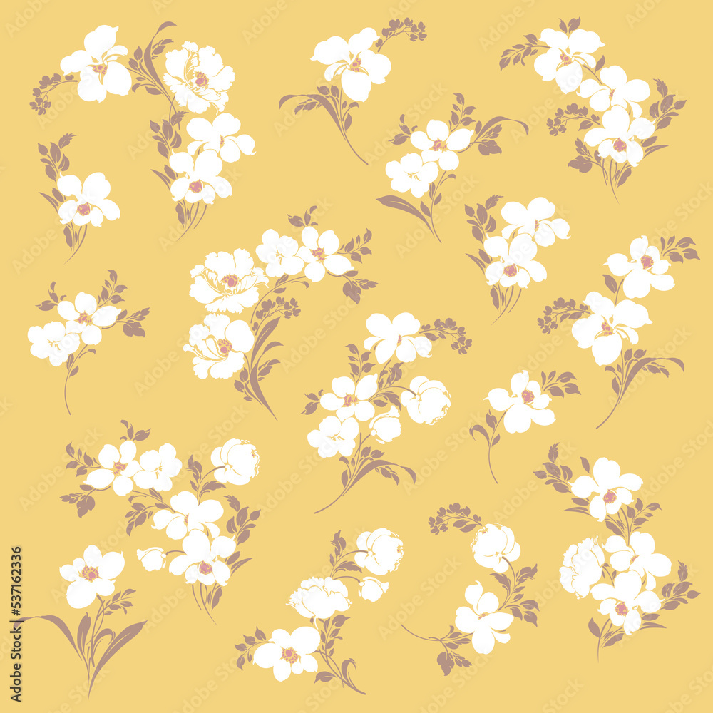 Fototapeta premium Beautiful flower illustration material collection,