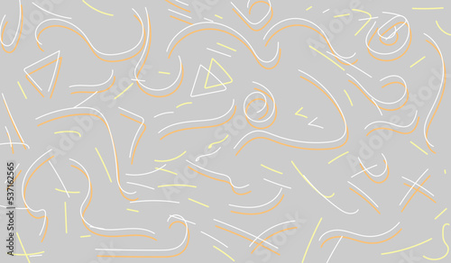 Seamless pattern vector with irregular abstract line waves
