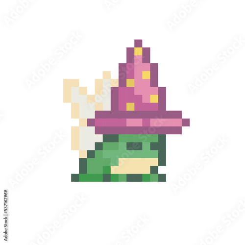 Fantasy vector, illustration of a magic toad