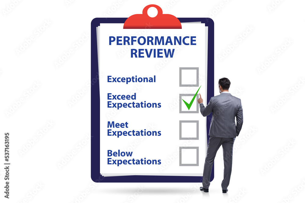 Employee annual performance review concept Employee annual performance review concept