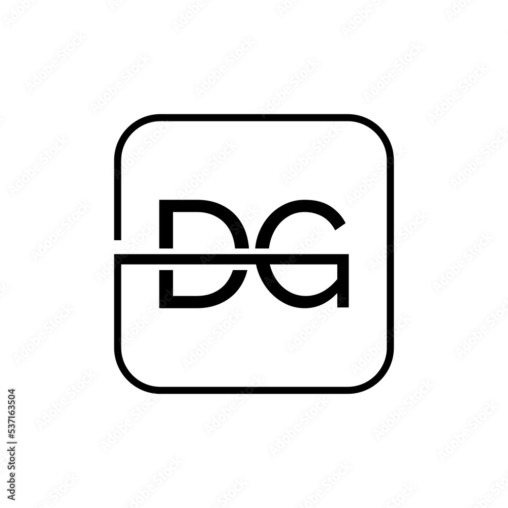 Initial DG letter Logo Design vector Template. Creative DG Letter Logo Design Vector Illustration. Initial DG letter Logo Design vector Template. Creative DG Letter Logo Design Vector Illustration.
