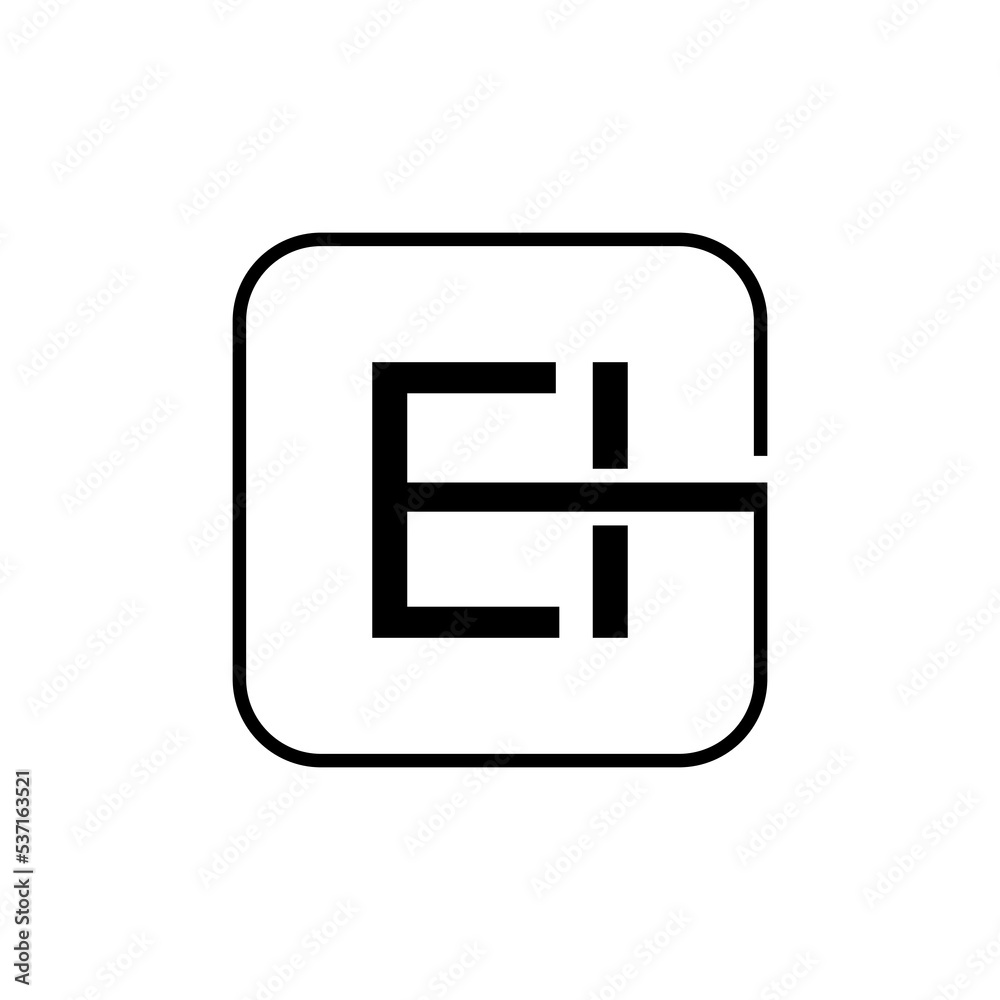 Initial EI letter Logo Design vector Template. Creative EI Letter Logo Design Vector Illustration. Initial EI letter Logo Design vector Template. Creative EI Letter Logo Design Vector Illustration.