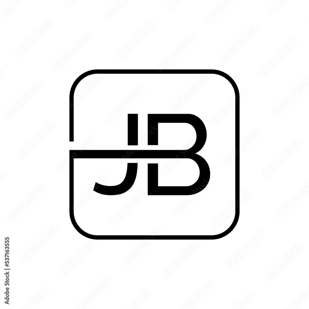 Initial JB letter Logo Design vector Template. Creative JB Letter Logo Design Vector Illustration. Initial JB letter Logo Design vector Template. Creative JB Letter Logo Design Vector Illustration.