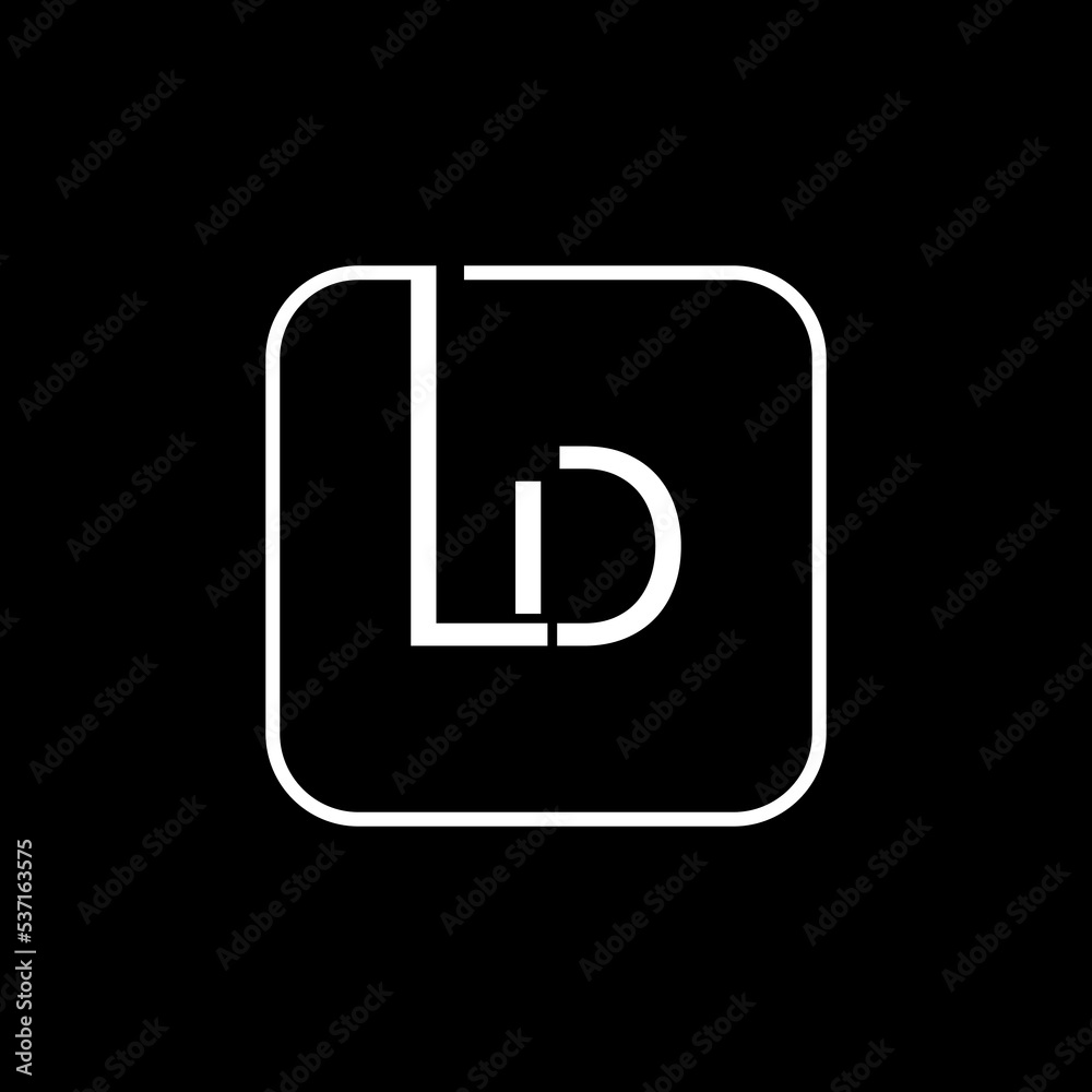 Initial LD letter Logo Design vector Template. Creative LD Letter Logo Design Vector Illustration. Initial LD letter Logo Design vector Template. Creative LD Letter Logo Design Vector Illustration.