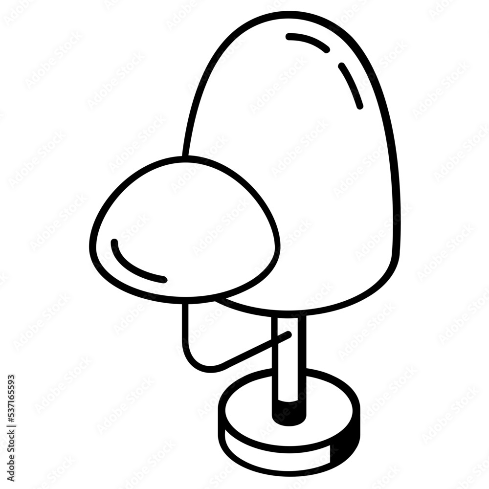 A linear isometric icon of tree A linear isometric icon of tree