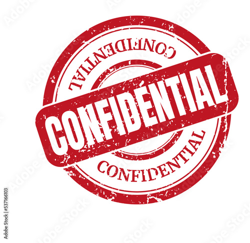confidential. stamp. red round grunge isolated confidential sign.