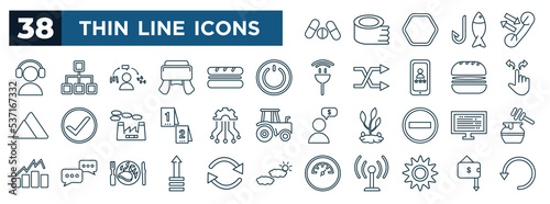 set of most common used web icons in outline style. thin line icons such as drugs, coaching, shutdown, slide, intelligence, develop, improve, wellness vector