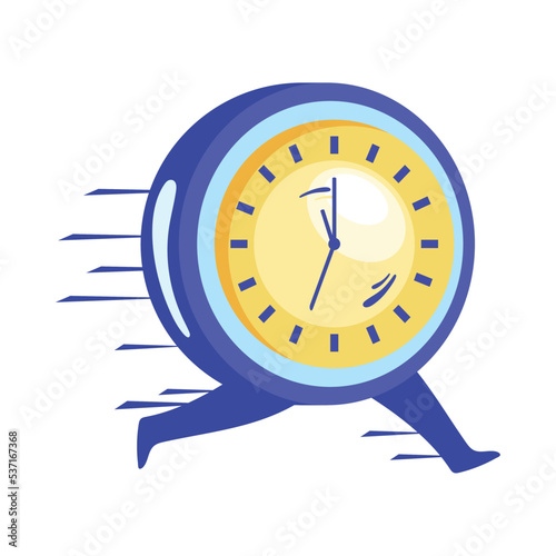 alarm clock running