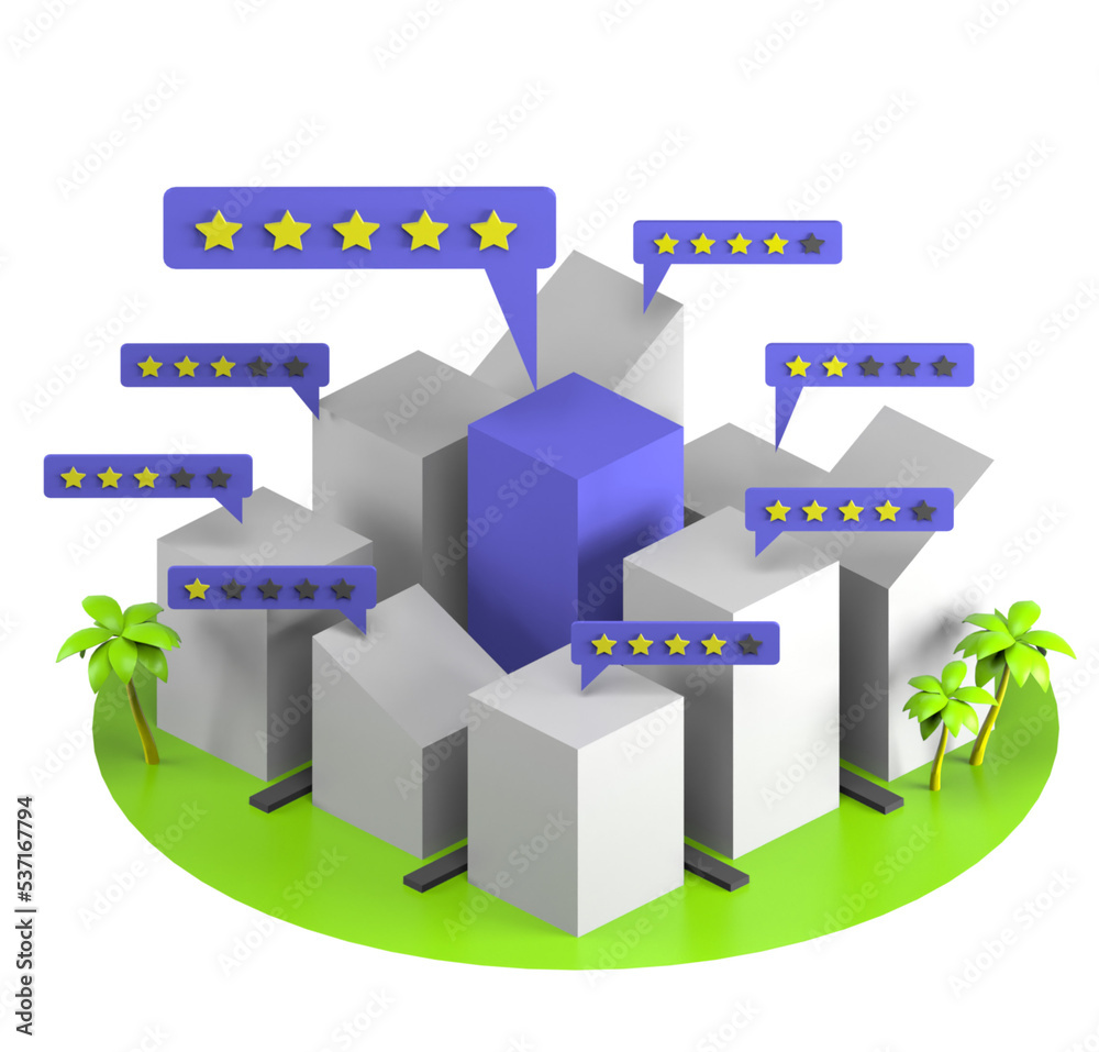 Fototapeta premium hotel quality 3d icon