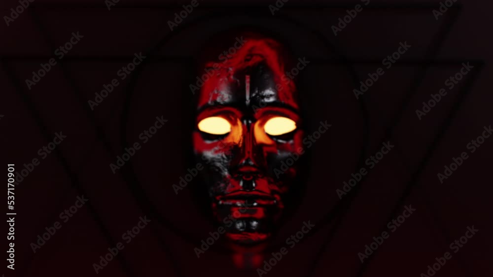 AI Robot Analysis, Abstract Background