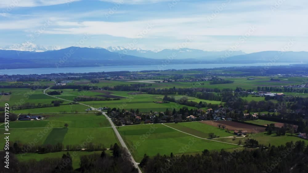 aerial drone view of Lake Geneva with swiss alps. 4K videos. shot away. aerial drone view of Lake Geneva with swiss alps. 4K videos. shot away.