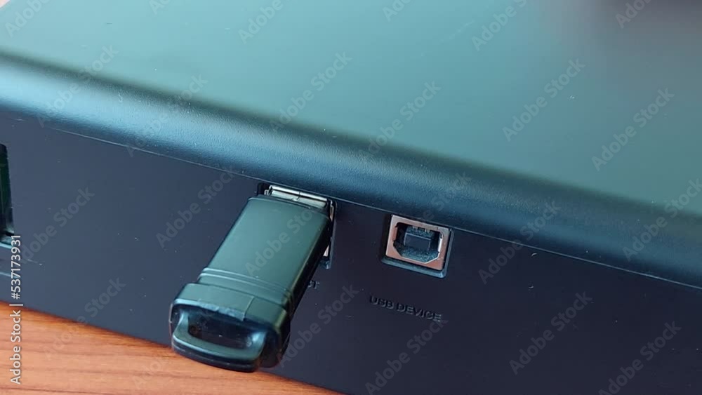 USB connector insert a flash drive or adapter for the phone cable. USB connector insert a flash drive or adapter for the phone cable.