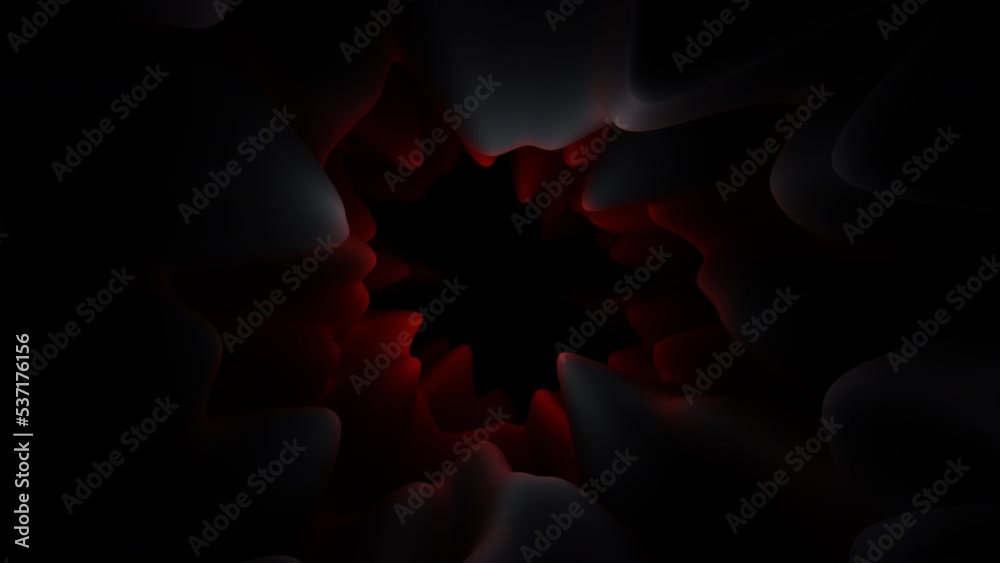 Blinking red tunnel dark halloween background