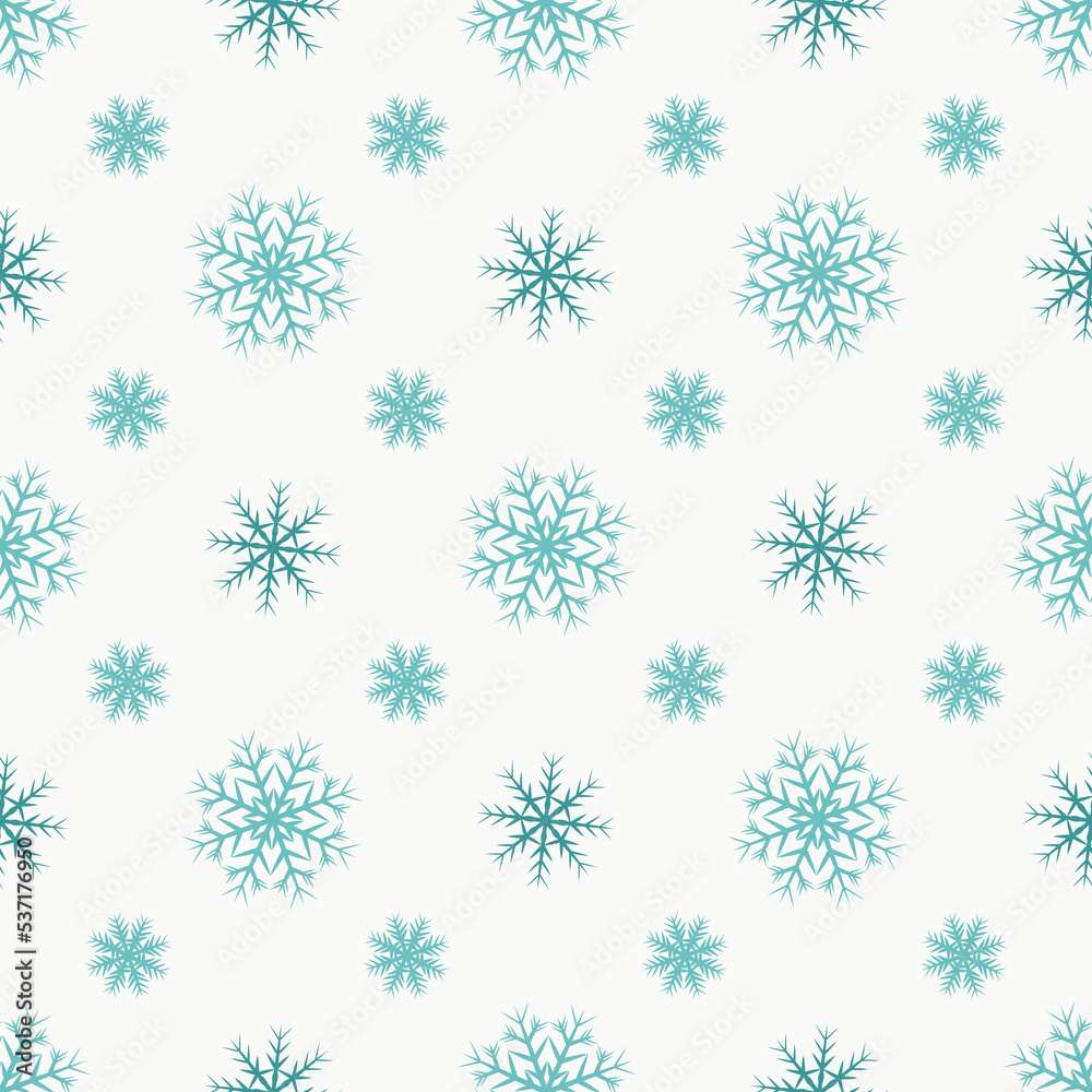 Winter snowflakes christmas seamless pattern Winter snowflakes christmas seamless pattern