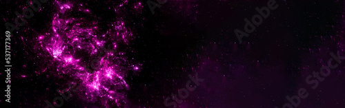 Banner starry outer space background texture . Colorful Starry Night Sky Outer Space background. 3D illustration 