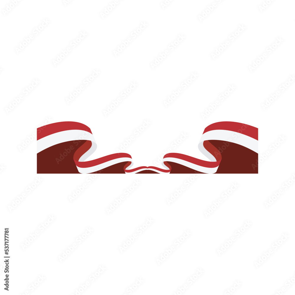 Obraz premium Indonesian Flag Corner 37