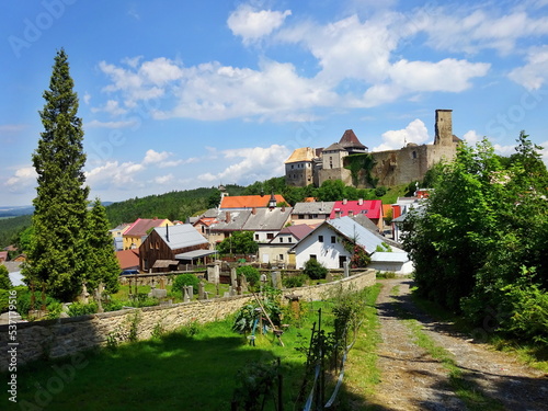 Czechia - view of Lipnice Castle in the town of Lipnice nad Sázavou