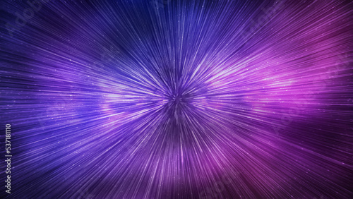 Vászonkép Hyperspace speed effect in night starry sky