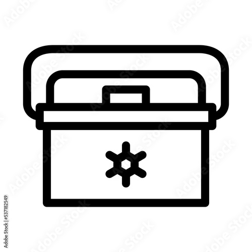 icebox line icon illustration vector graphic
