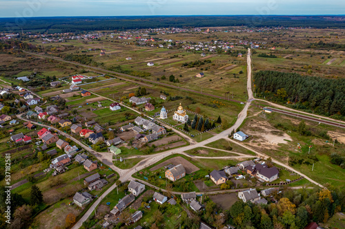 Bortyatyn | Ukrainian Village Bortyatyn from above with Drone | Бортятин