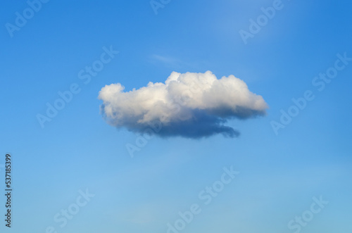 lonely cloud in the blue sky