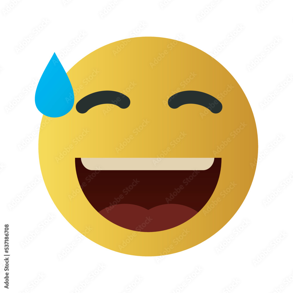 Yellow Cute Emoticon Yellow Cute Emoticon