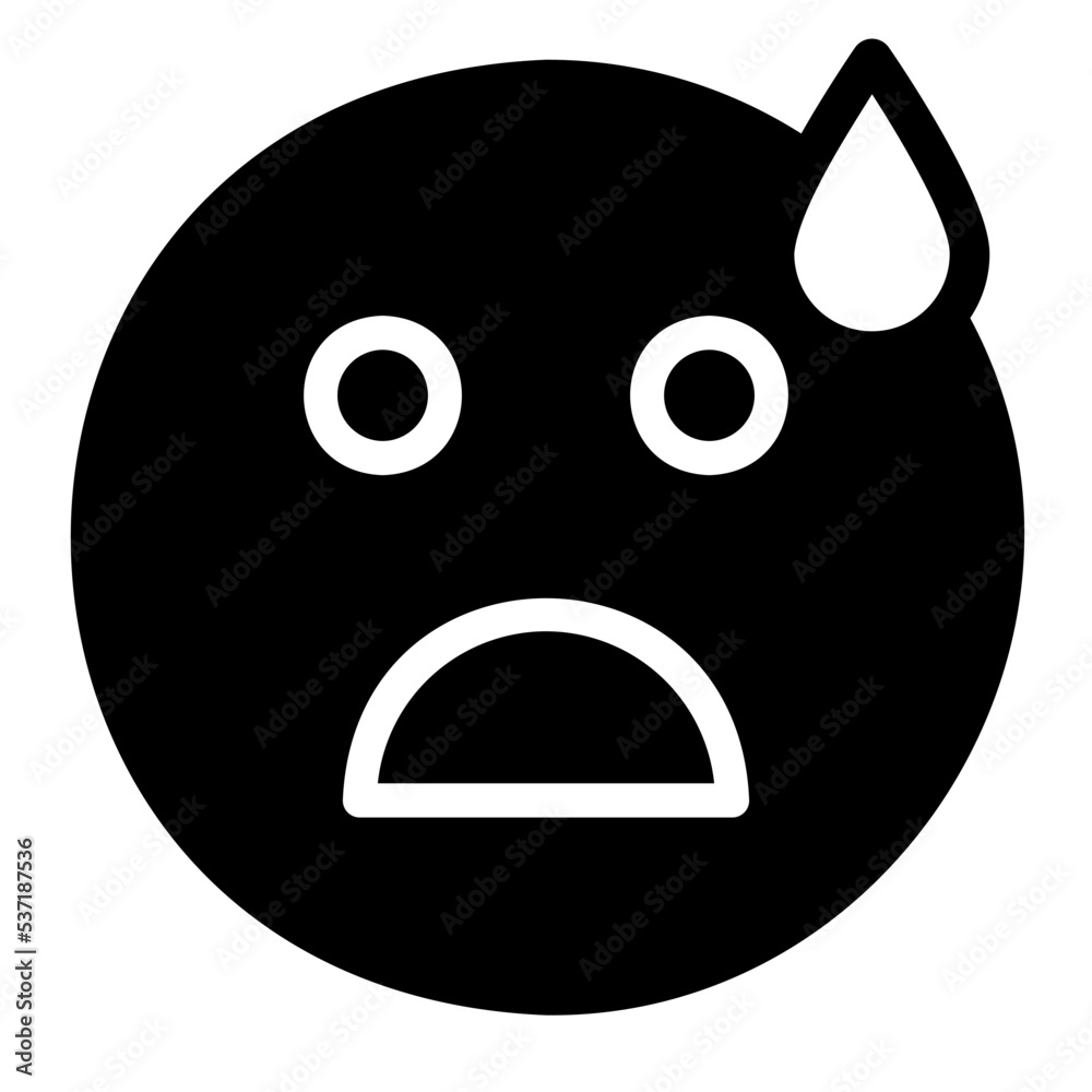 nervous glyph icon nervous glyph icon