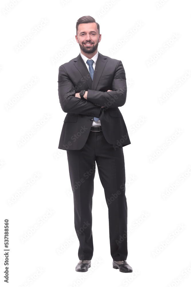 successful young business man . isolated on white successful young business man . isolated on white