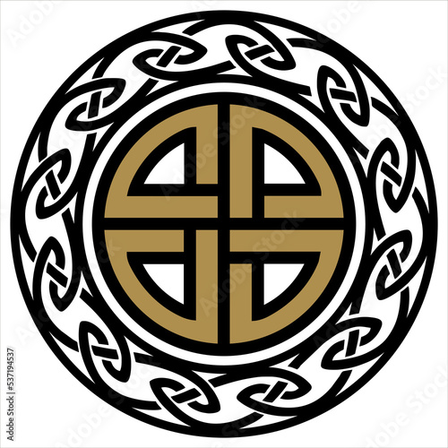 norse shield knot tattoo