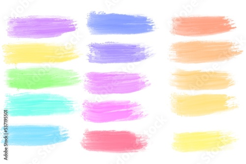 watercolor brush strokes with pastel color