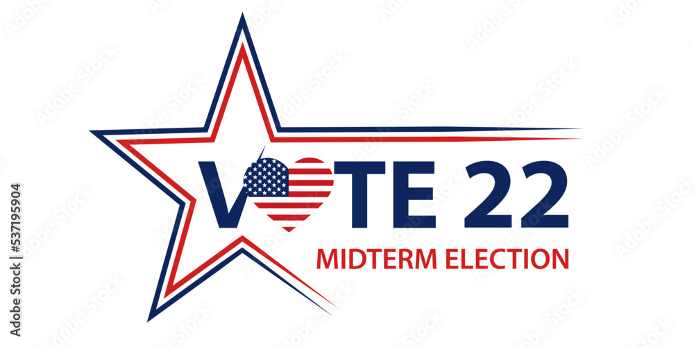 Obraz premium Vote, Midterm Election 2022 USA