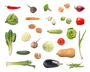 Vegetables isolated PNG transparent