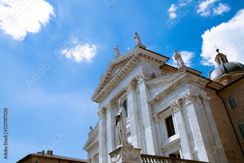 Urbino, (PU), Italy - August 10, 2022: Cattedrale di Santa Maria Assunta, Urbino, Pesaro Urbino, Marche, Italy, Europe photo