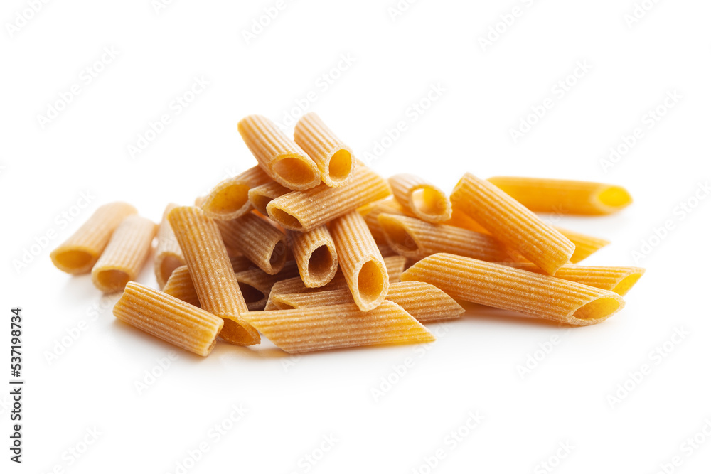 Penne Pasta Stock Photo - Download Image Now - Pasta, White Background,  Penne - iStock