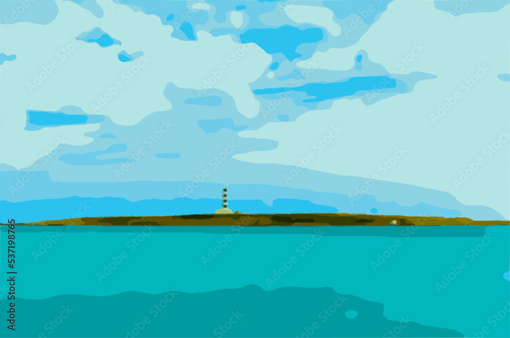 Faro en la Isla
