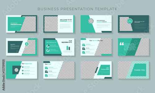 Attractive neat and clean Corporate Business Powerpoint Template