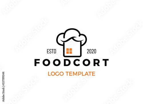 Modern logo of restaurant. Restaurant logo template. 