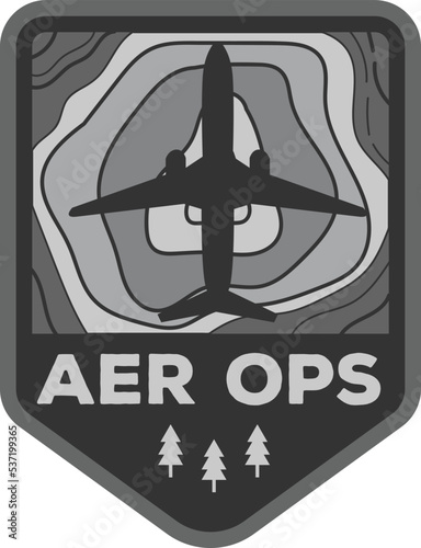 Plane and maps logo design