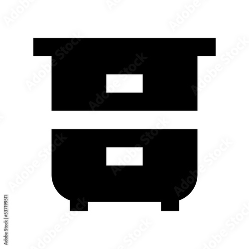 Chest of Drawers Flat Vector Icon