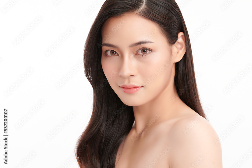 Beautiful young asian woman with clean fresh skin on white background, Face care, Facial treatment, Cosmetology, beauty and spa, Asian women portrait. Beautiful young asian woman with clean fresh skin on white background, Face care, Facial treatment, Cosmetology, beauty and spa, Asian women portrait.