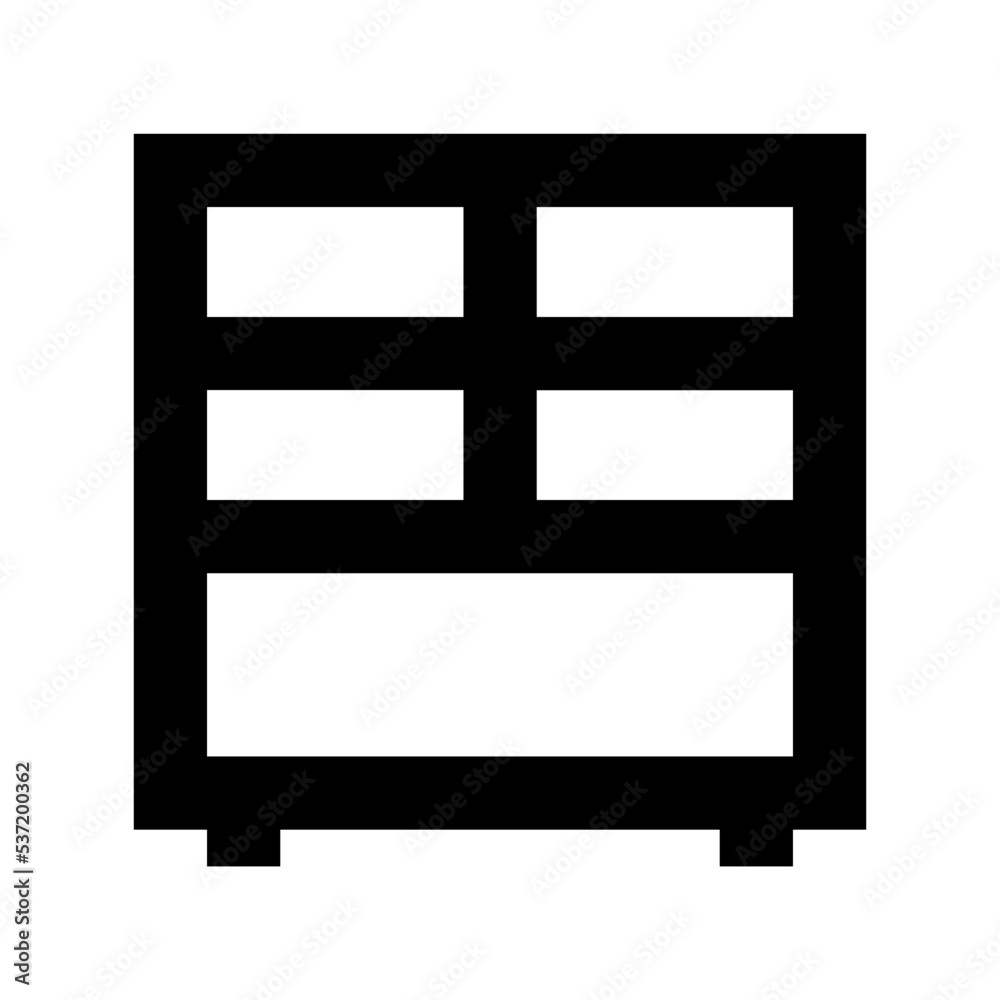 Cabinets Flat Vector Icon Cabinets Flat Vector Icon